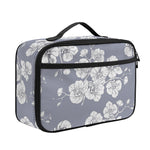 Drawing Orchid Pattern Print Portable Lunch Bag