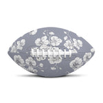Drawing Orchid Pattern Print Rugby Ball