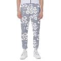 Drawing Orchid Pattern Print Joggers