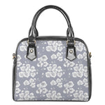 Drawing Orchid Pattern Print Shoulder Handbag