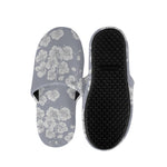 Drawing Orchid Pattern Print Slippers