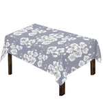 Drawing Orchid Pattern Print Tablecloth