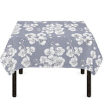 Drawing Orchid Pattern Print Tablecloth