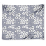 Drawing Orchid Pattern Print Tapestry