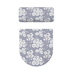 Drawing Orchid Pattern Print Toilet Lid And Tank Cover Set