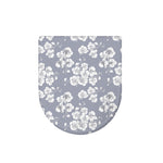 Drawing Orchid Pattern Print Toilet Lid Cover