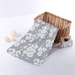 Drawing Orchid Pattern Print Towel