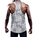 Drawing Orchid Pattern Print Training Tank Top
