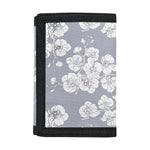 Drawing Orchid Pattern Print Trifold Wallet