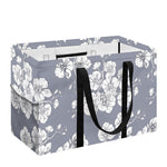 Drawing Orchid Pattern Print Utility Tote Bag