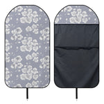 Drawing Orchid Pattern Print Waterproof Car Seat Cover
