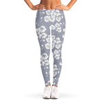 Drawing Orchid Pattern Print Women's Leggings