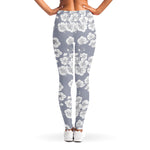 Drawing Orchid Pattern Print Women's Leggings