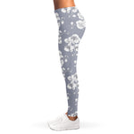 Drawing Orchid Pattern Print Women's Leggings