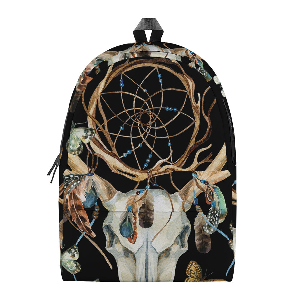 Dreamcatcher Deer Skull Print Backpack