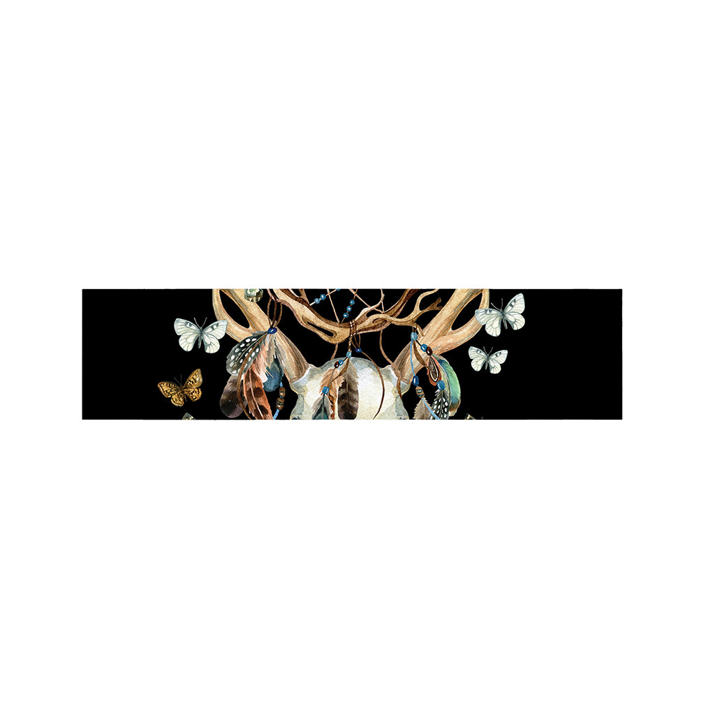 Dreamcatcher Deer Skull Print Bed Runner