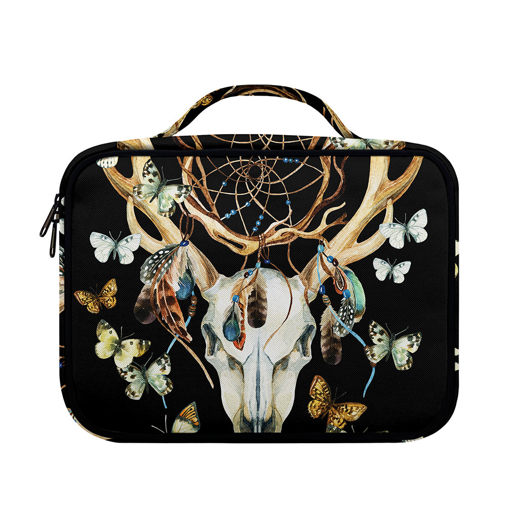 Dreamcatcher Deer Skull Print Briefcase Bible Bag
