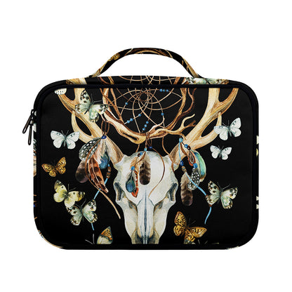 Dreamcatcher Deer Skull Print Briefcase Bible Bag