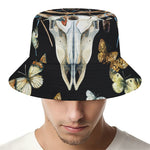 Dreamcatcher Deer Skull Print Bucket Hat