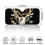 Dreamcatcher Deer Skull Print Car Windshield Sun Shade