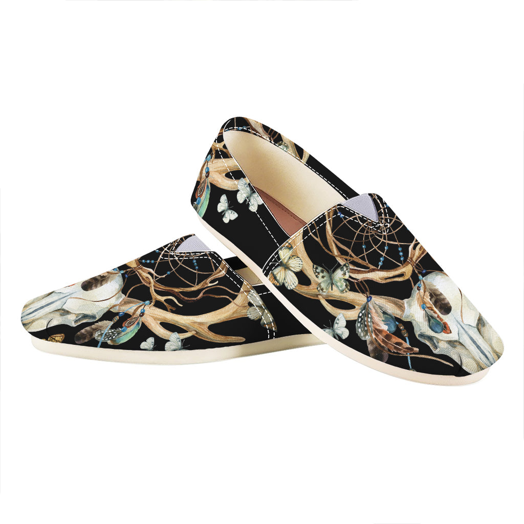 Dreamcatcher Deer Skull Print Casual Shoes