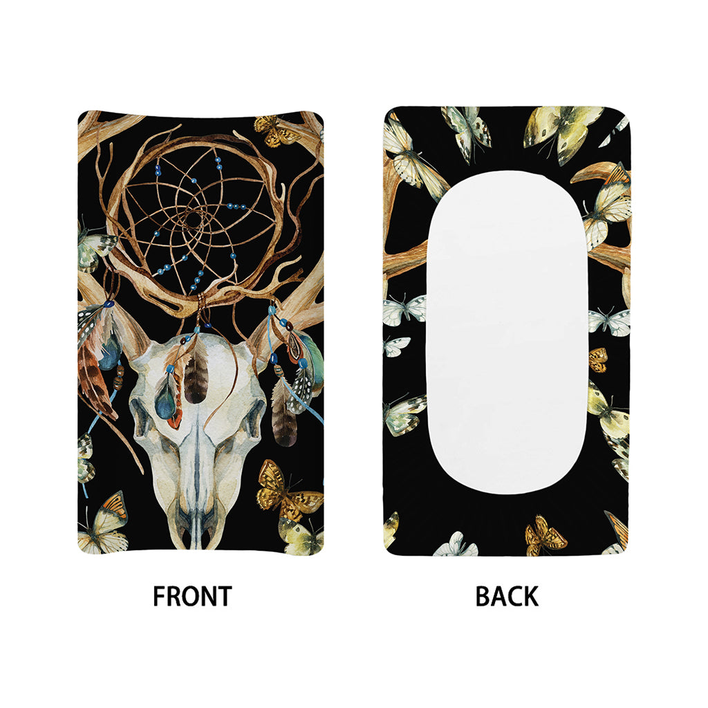 Dreamcatcher Deer Skull Print Changing Pad Cover