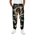 Dreamcatcher Deer Skull Print Cotton Sweatpants