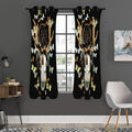 Dreamcatcher Deer Skull Print Grommet Curtain Panels