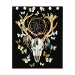 Dreamcatcher Deer Skull Print Curtain