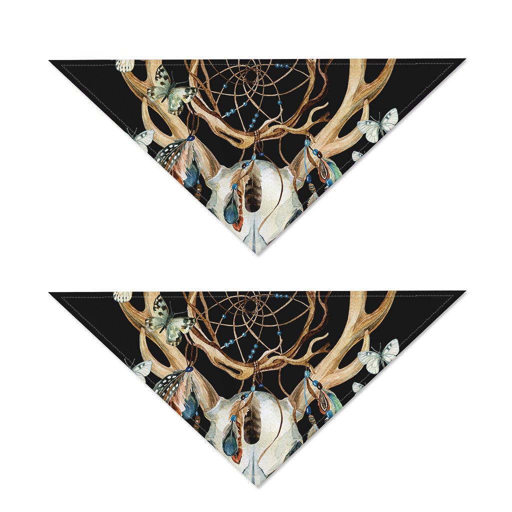 Dreamcatcher Deer Skull Print Dog Bandana