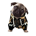 Dreamcatcher Deer Skull Print Dog Zip Up Hoodie