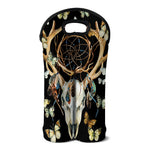 Dreamcatcher Deer Skull Print Double Neoprene Wine Tote