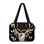 Dreamcatcher Deer Skull Print Double Strap Bible Bag