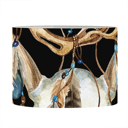 Dreamcatcher Deer Skull Print Drum Lamp Shade
