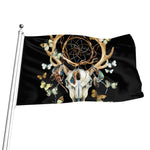 Dreamcatcher Deer Skull Print Flag