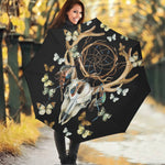 Dreamcatcher Deer Skull Print Foldable Umbrella