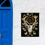 Dreamcatcher Deer Skull Print Garden Flag