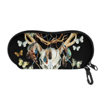 Dreamcatcher Deer Skull Print Glasses Case