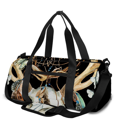 Dreamcatcher Deer Skull Print Gym Bag