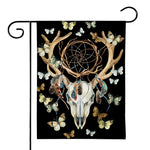 Dreamcatcher Deer Skull Print House Flag