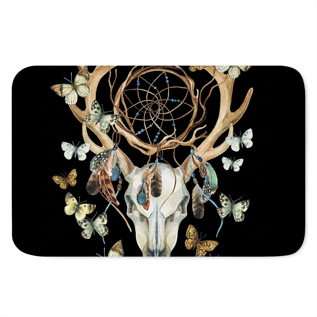 Dreamcatcher Deer Skull Print Indoor Door Mat