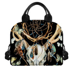 Dreamcatcher Deer Skull Print Insulated Lunch Bag