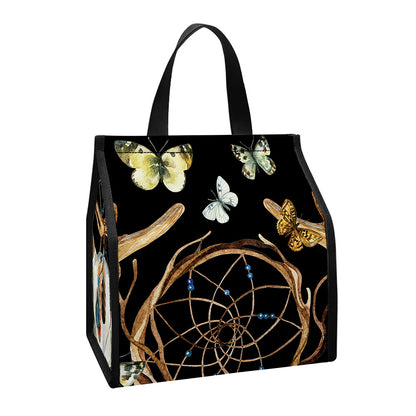 Dreamcatcher Deer Skull Print Insulated Lunch Tote