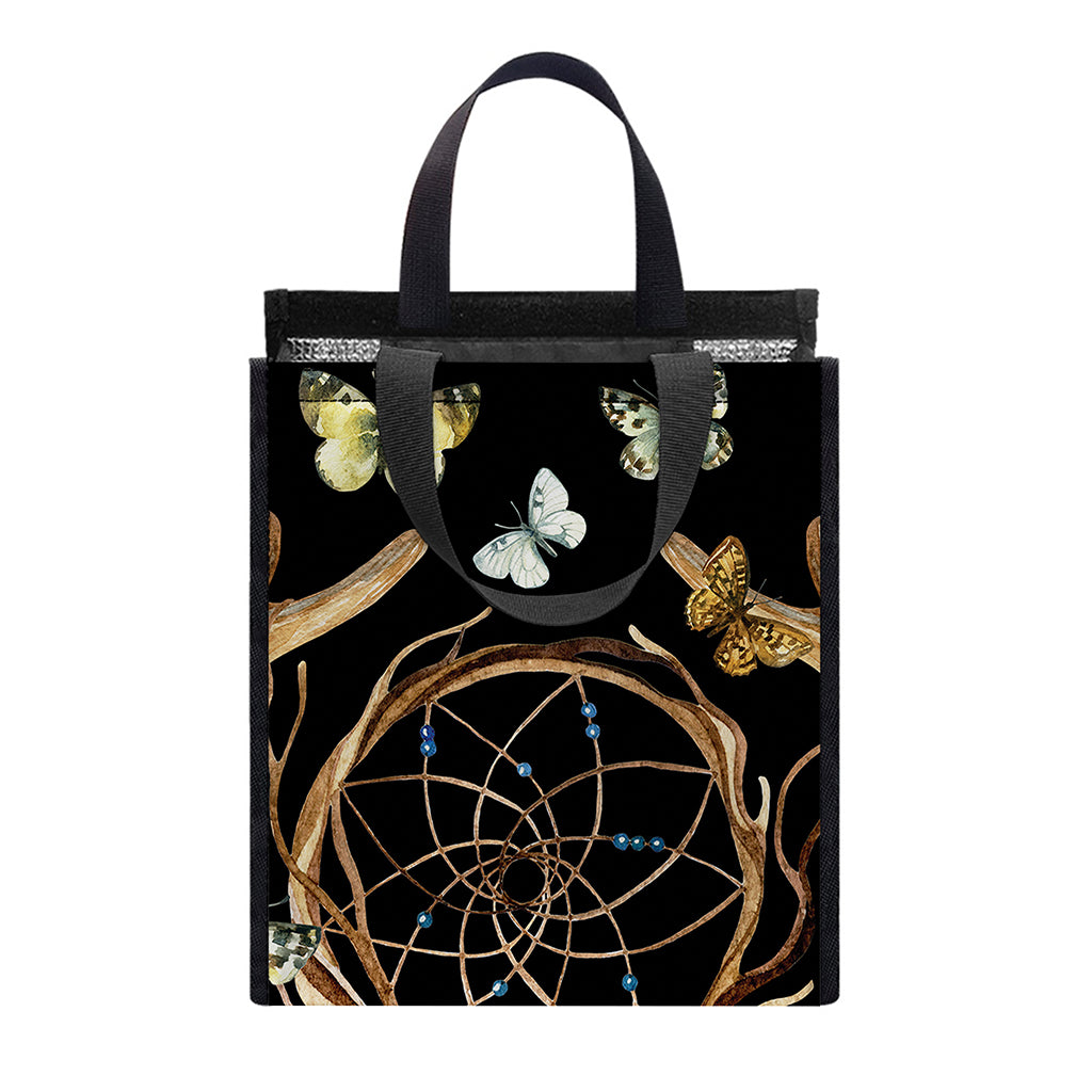 Dreamcatcher Deer Skull Print Insulated Lunch Tote