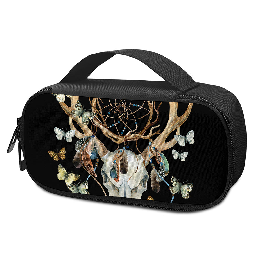 Dreamcatcher Deer Skull Print Insulin Cooler Travel Case