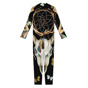 Dreamcatcher Deer Skull Print Jumpsuit