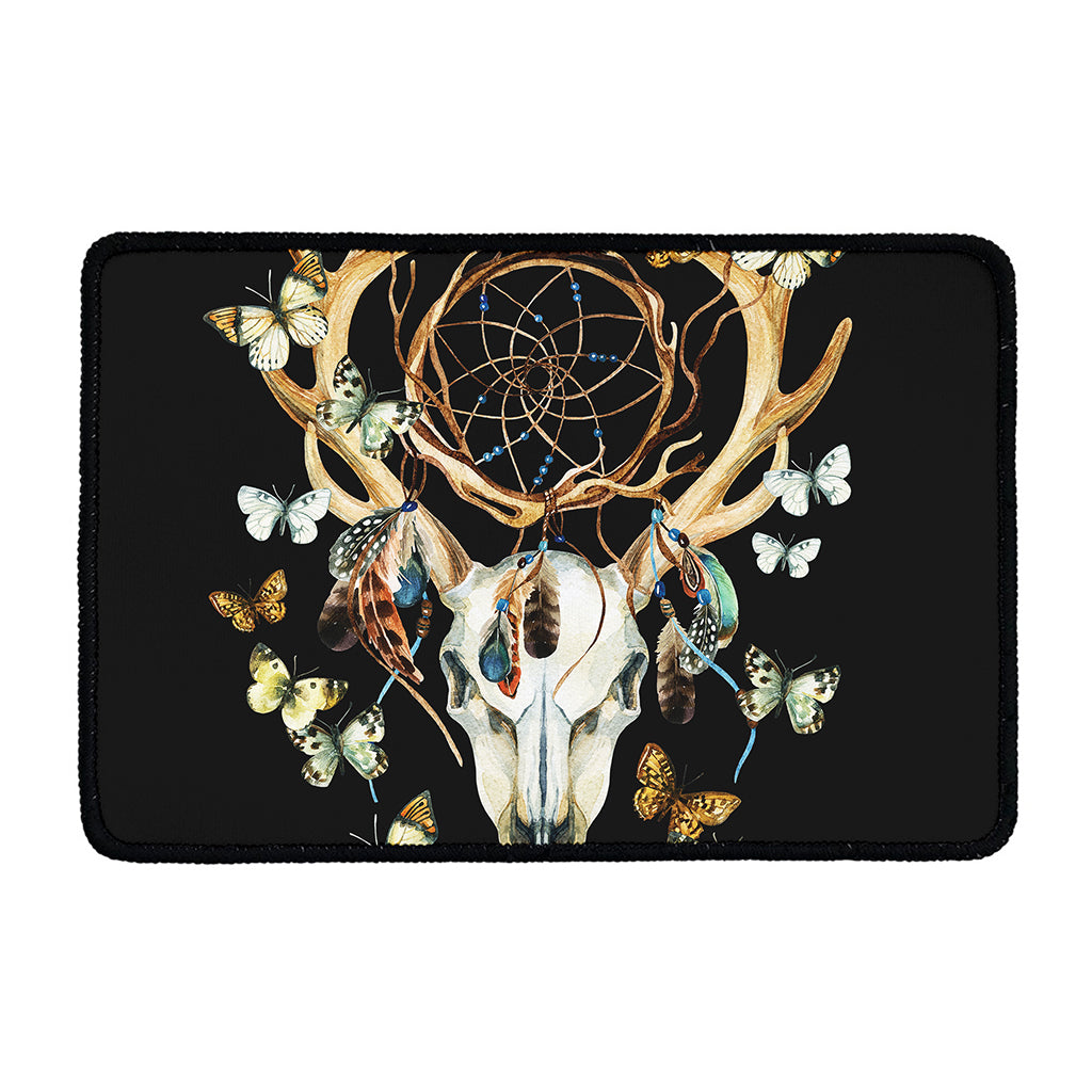 Dreamcatcher Deer Skull Print Kitchen Mat