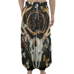 Dreamcatcher Deer Skull Print Lantern Pants