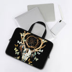 Dreamcatcher Deer Skull Print Laptop Sleeve With Handle