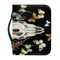 Dreamcatcher Deer Skull Print Leather Bible Cover